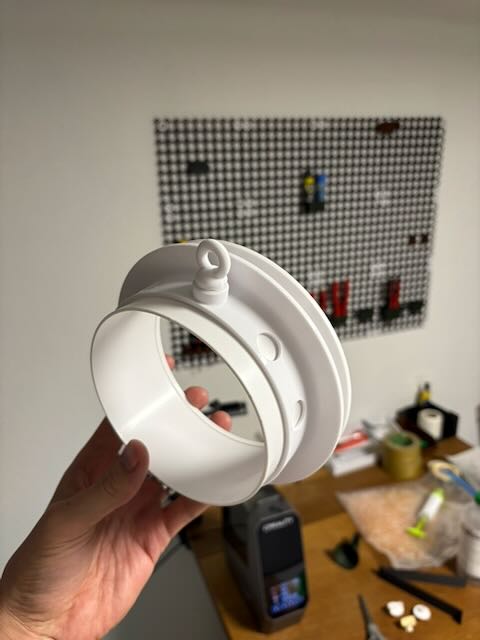 3D tisk na zakázku 85 Příruba pro klimatizaci z PETG